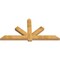 Ekena Millwork Kennewick Rough Sawn Timber Gable Bracket, Western Red Cedar, 84"W x 42"H x 4"D x 6"F, 12/12 Pitch GBW084X42X0406KEN00RWR - alternate 3